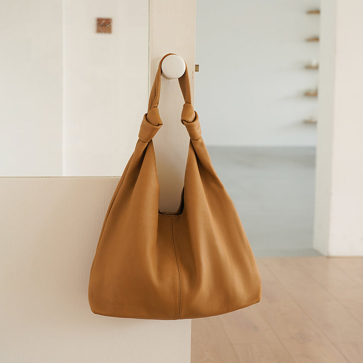 Stylish Leather Handbag All-matching Underarm Bag