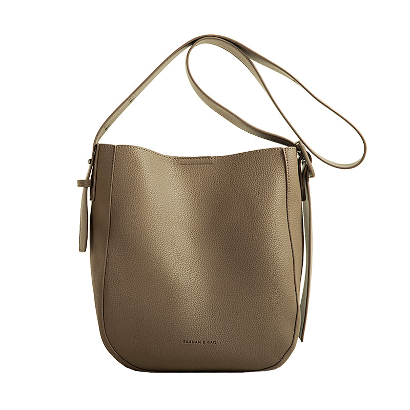 One Shoulder Cross Body Bucket Bag