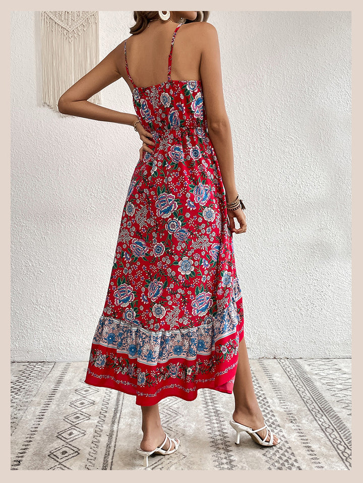 Printed Dress Sling Dress