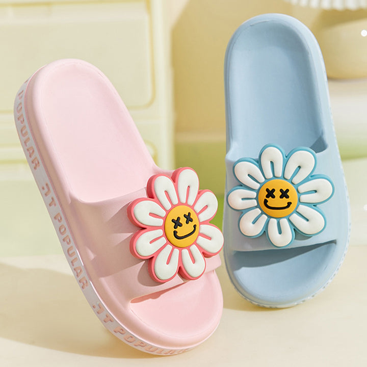 Summer Flower Slippers  New Fashion Letter Garden Shoes Indoor Anti-Slip Floor Bathroom Bathing Home Slipper