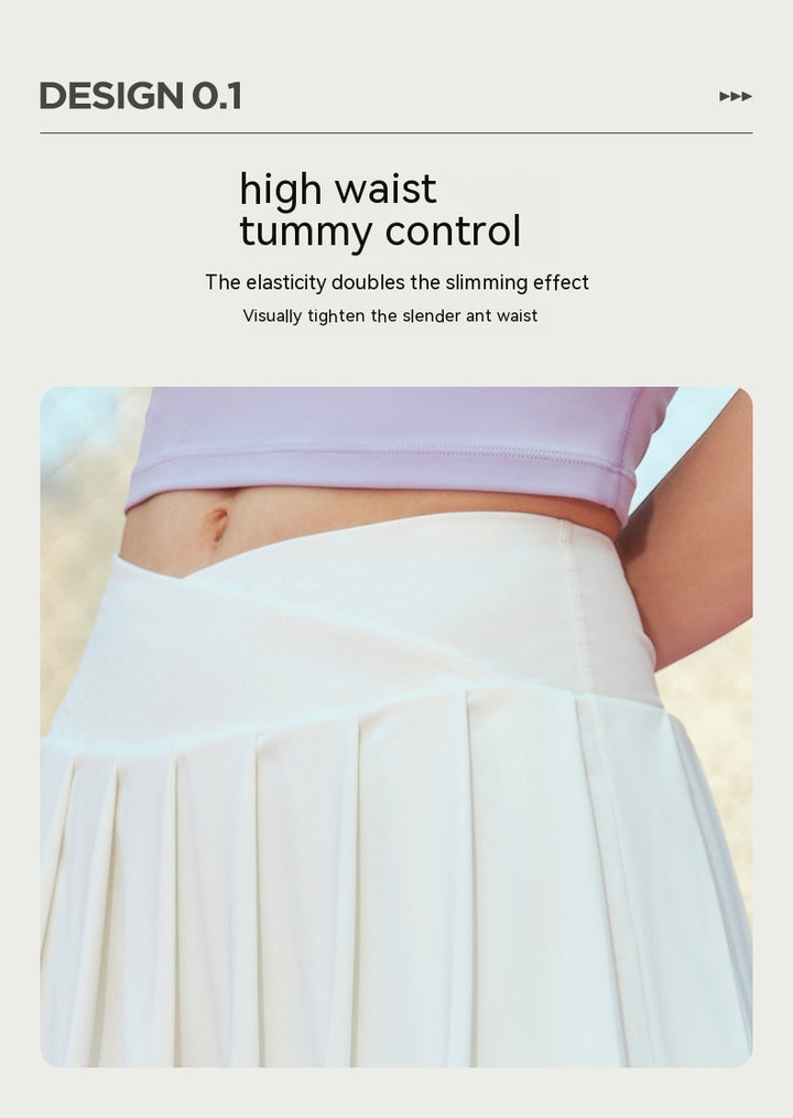 Pleated Yoga Skirt  Anti-exposure