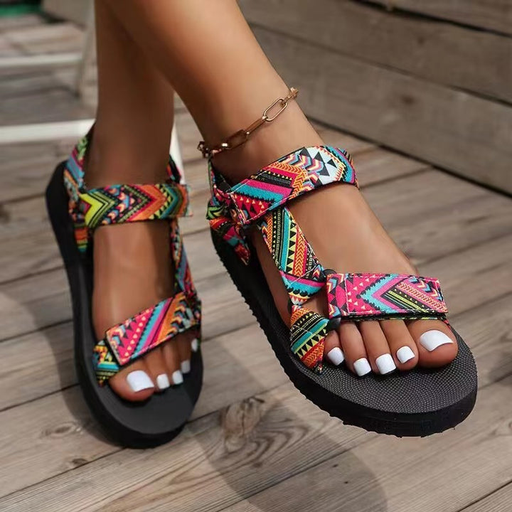 European And American Famous Ethnic Style Beach Sandals