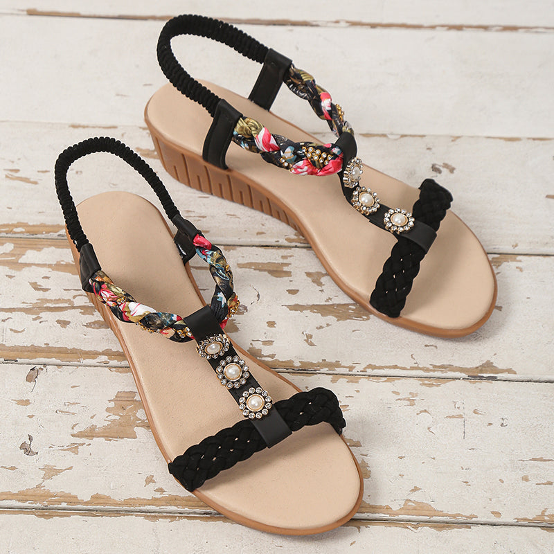 Bohemian Braided Sandals Summer Beach Shoes