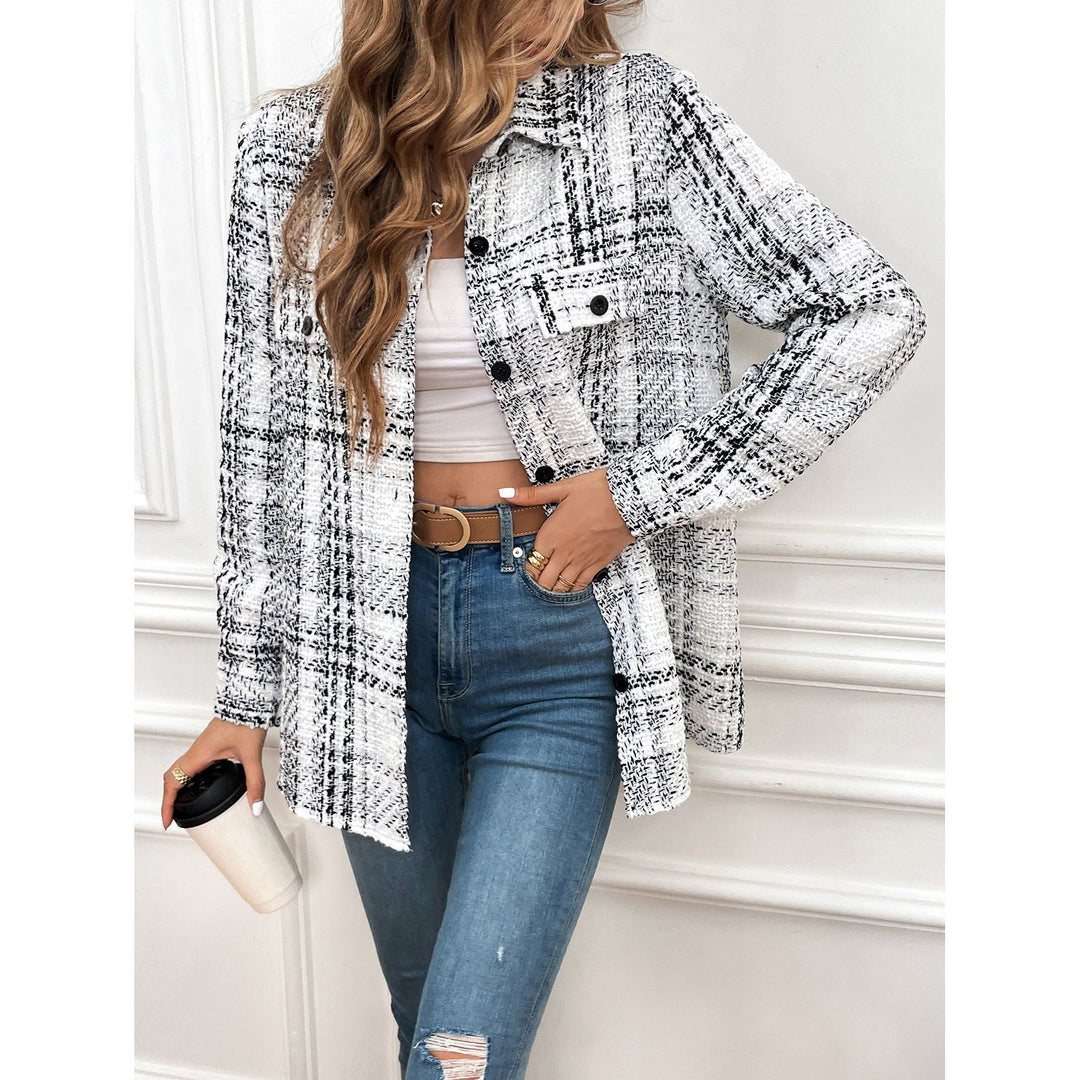 Retro Plaid Loose Casual Top