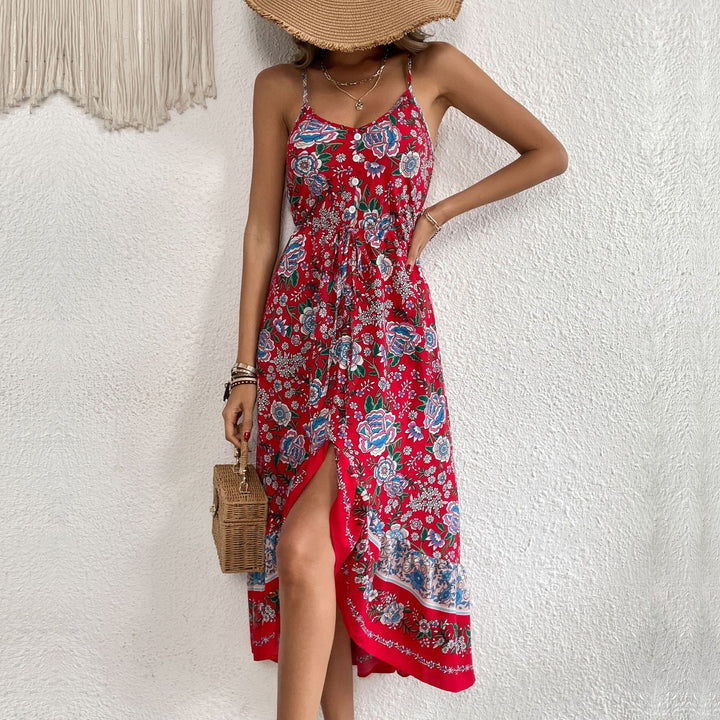 Printed Dress Sling Dress