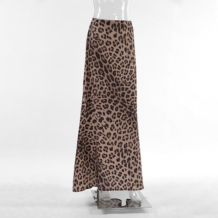 Leopard Print Dress Fashion Mermaid Skirt