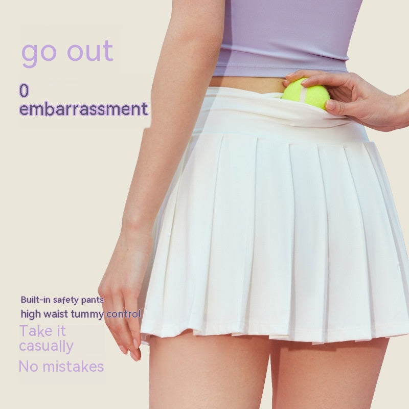 Pleated Yoga Skirt  Anti-exposure