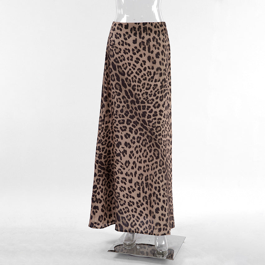 Leopard Print Dress Fashion Mermaid Skirt