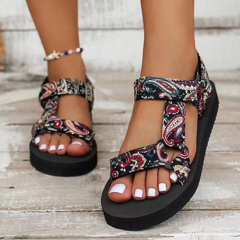 European And American Famous Ethnic Style Beach Sandals