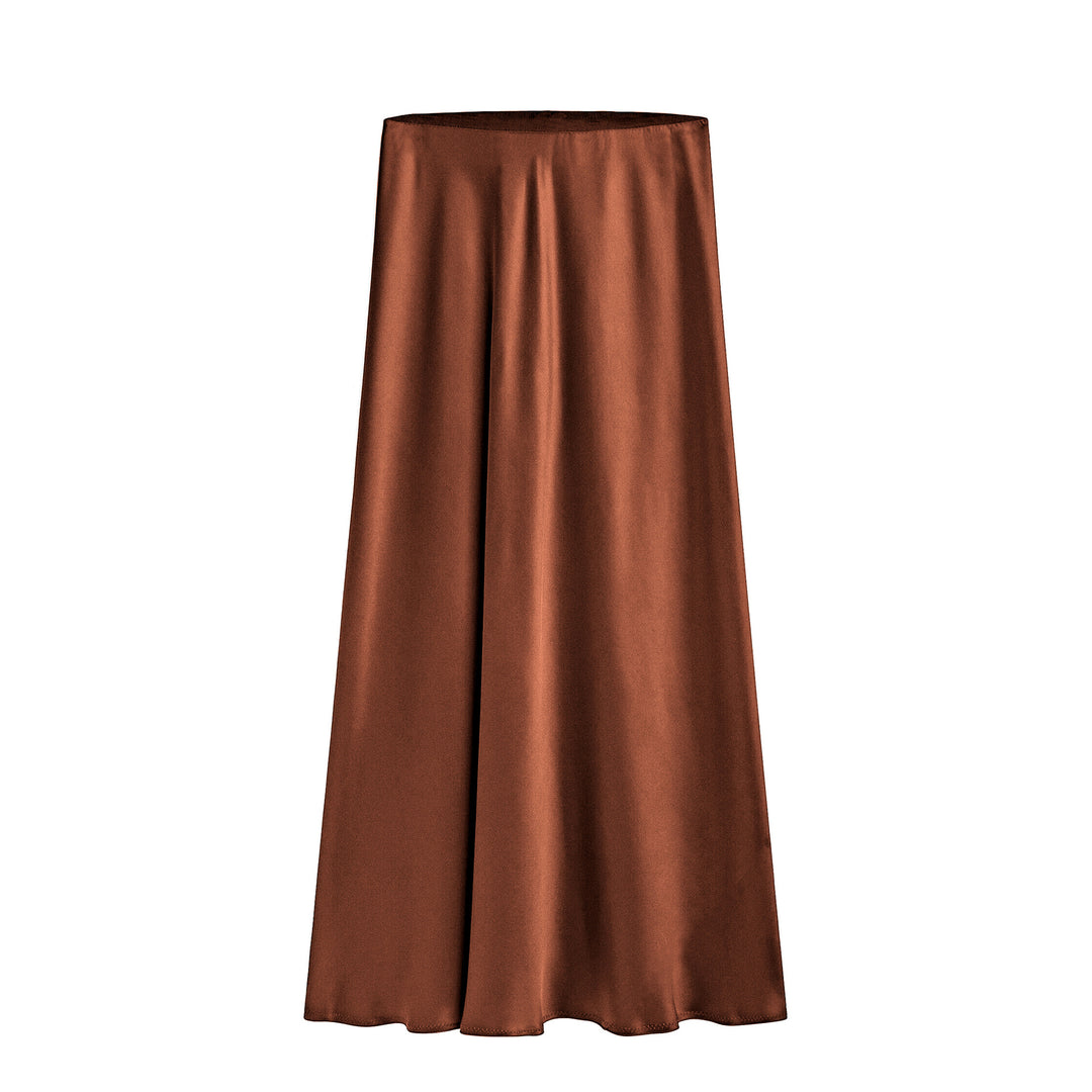 High Waist Elastic Split Skirt