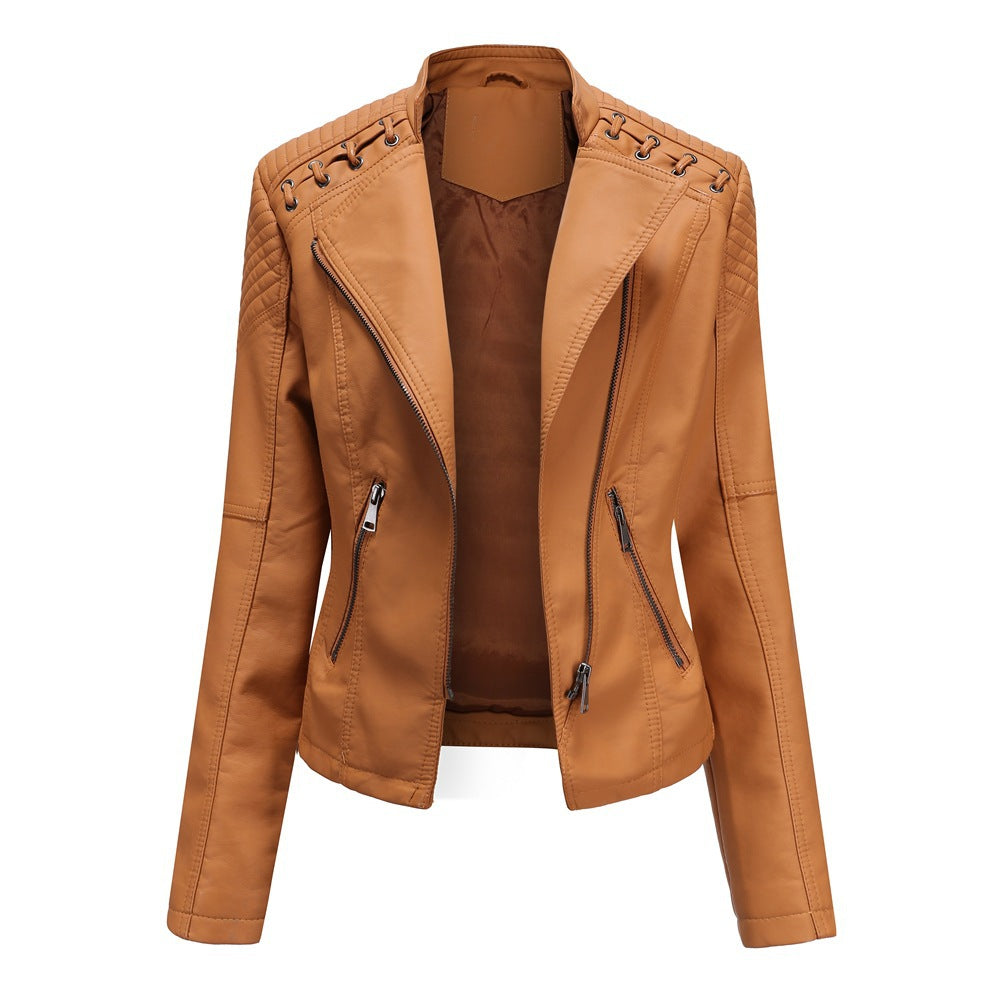 Youth Fashion Leather Short Jacket