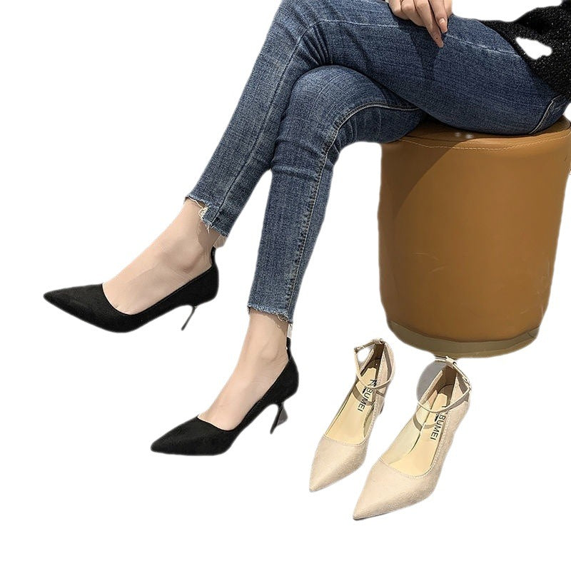 Women's Graduation Photo Stiletto Heel All-matching High Heels