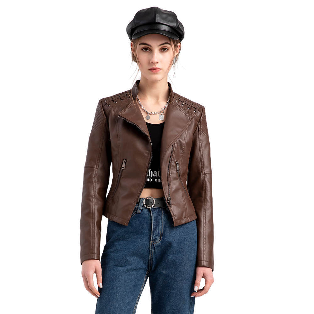 Youth Fashion Leather Short Jacket