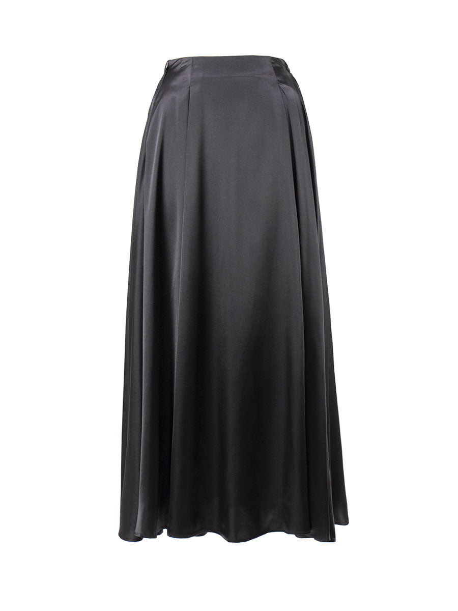 Fashion Graceful Satin Satin Long Skirt