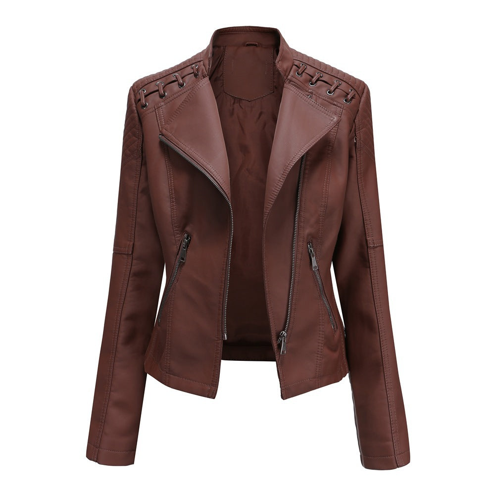 Youth Fashion Leather Short Jacket