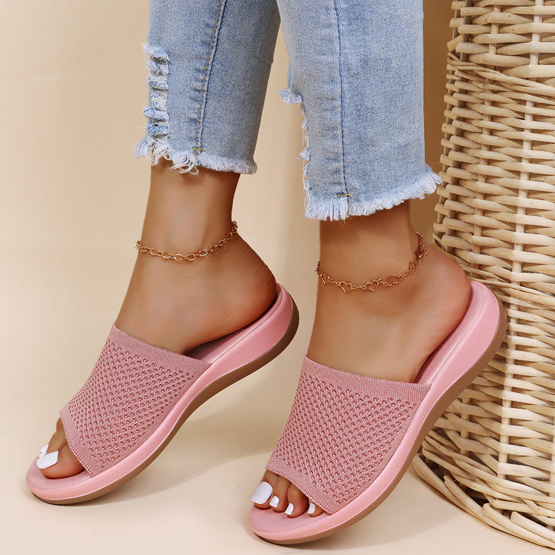 Summer Flat Sandals Casual Indoor Outdoor Slipper For Beach Shoes