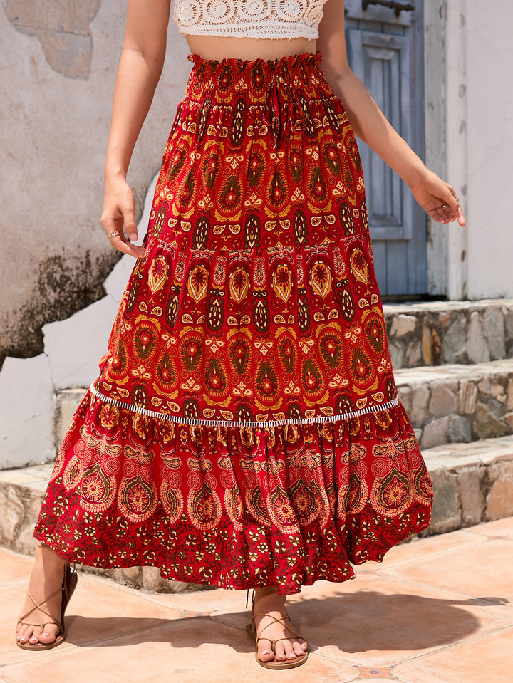 Bohemian Exotic Hollowed Out Lace Patchwork Skirt