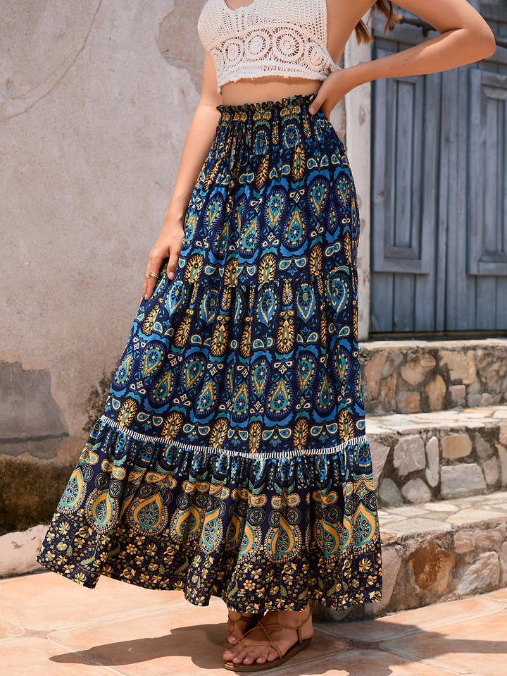 Bohemian Exotic Hollowed Out Lace Patchwork Skirt