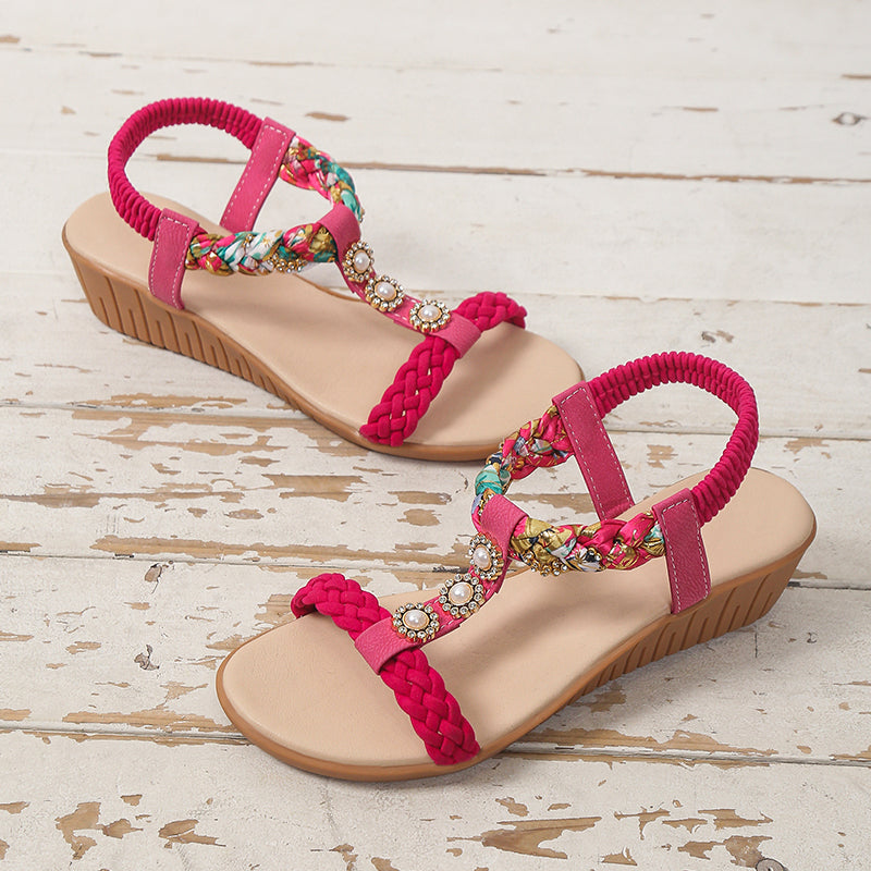 Bohemian Braided Sandals Summer Beach Shoes