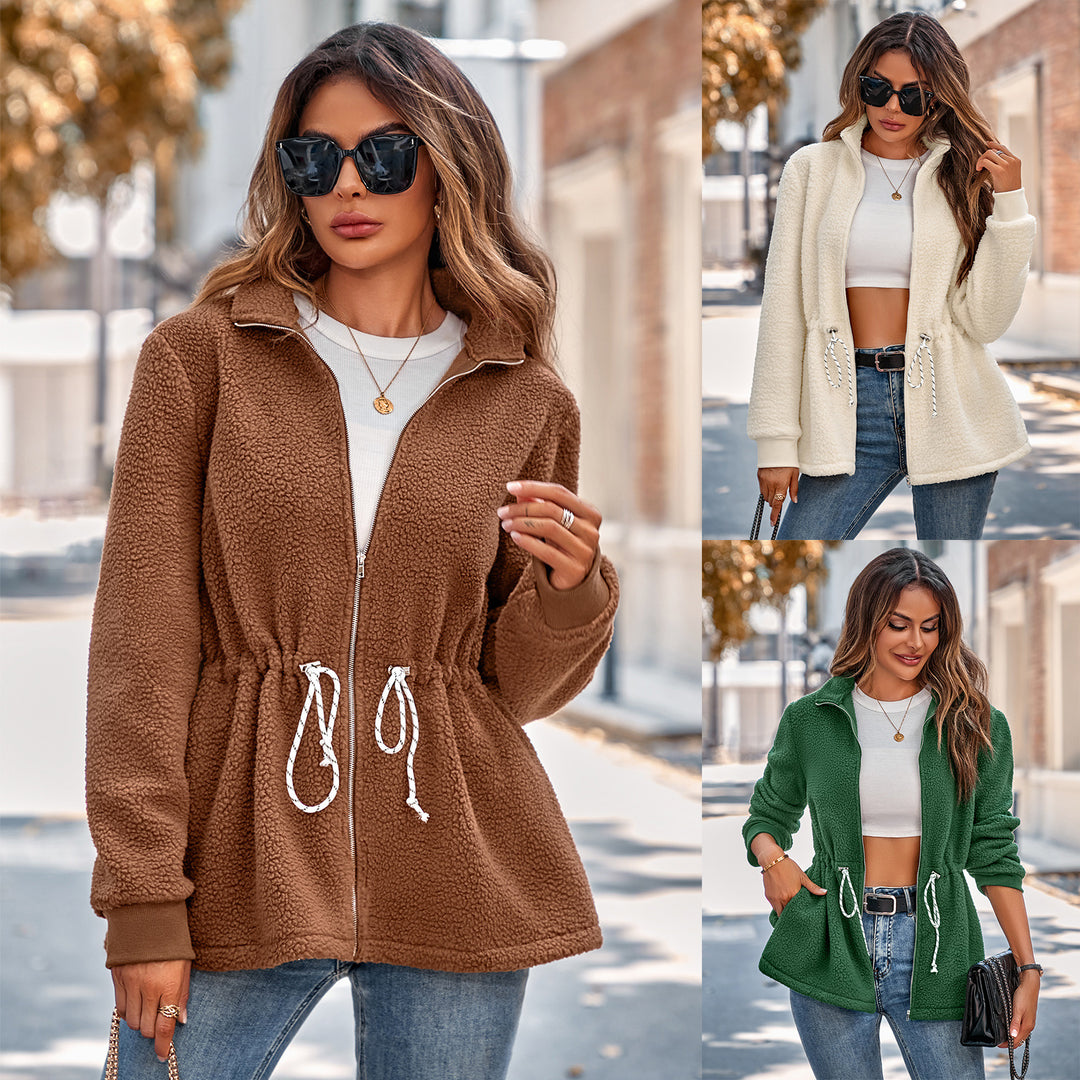 Casual  Long Sleeve Plush Coat