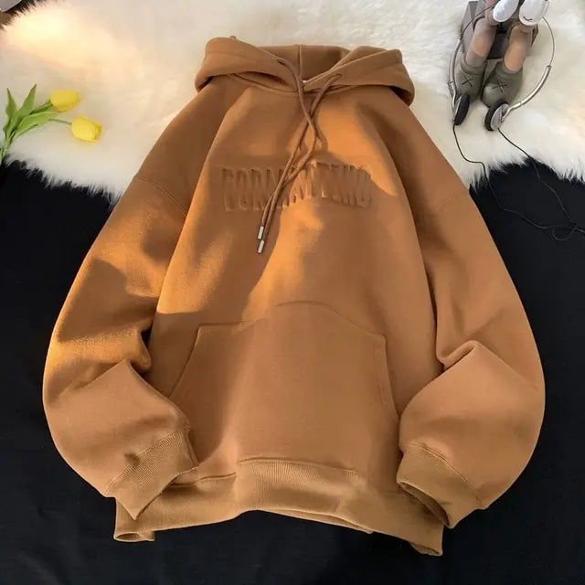 Winter Letter  Thicken Hoodies